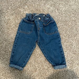 Zara toddler girl paperbag jeans size 12-18 month